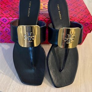 New  Tory Burch black sandals